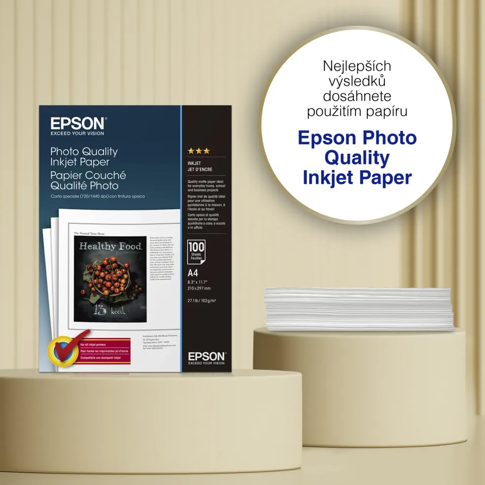 EPSON paper A4 - 102g/m2 - 100sheets - photo quality ink jet