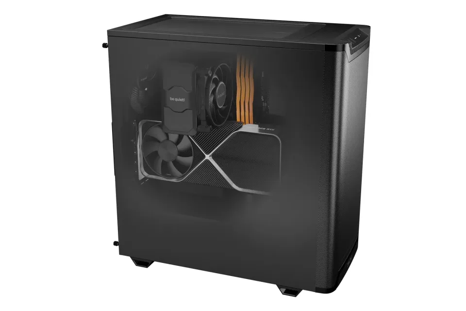 Be quiet! skříň PURE BASE 501 Airflow / ATX / 2x140mm fan / USB-C / perforovaný přední panel / černá