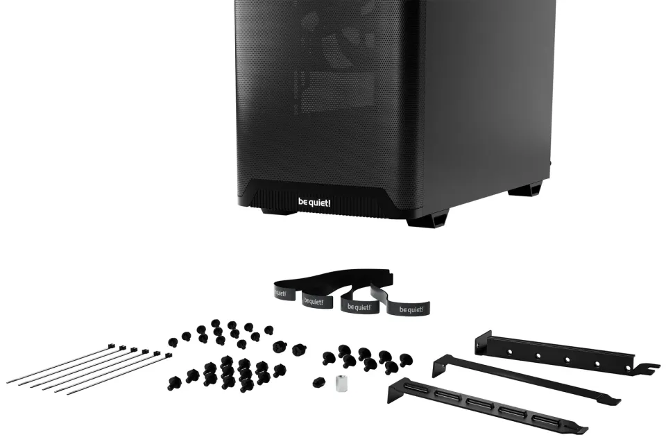 Be quiet! skříň PURE BASE 501 Airflow / ATX / 2x140mm fan / USB-C / perforovaný přední panel / černá