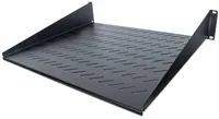 Intellinet police do racku 19", Fixed Shelf, 2U, 400mm depth, Front mounting, max load 25kg, Black