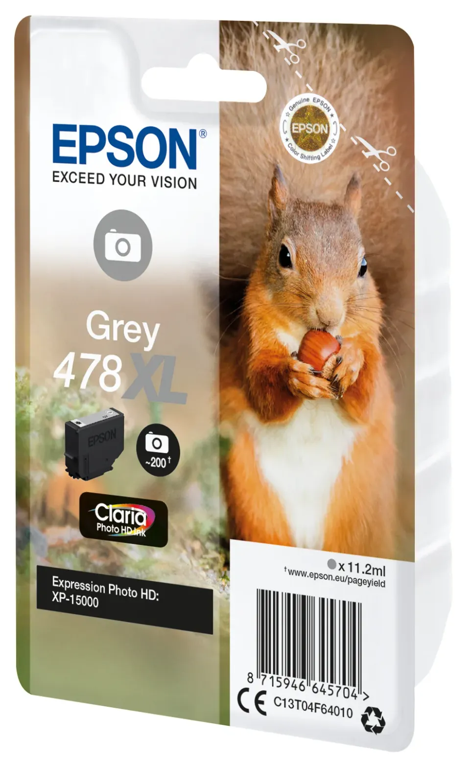 EPSON cartridge T04F6 grey (veverka)