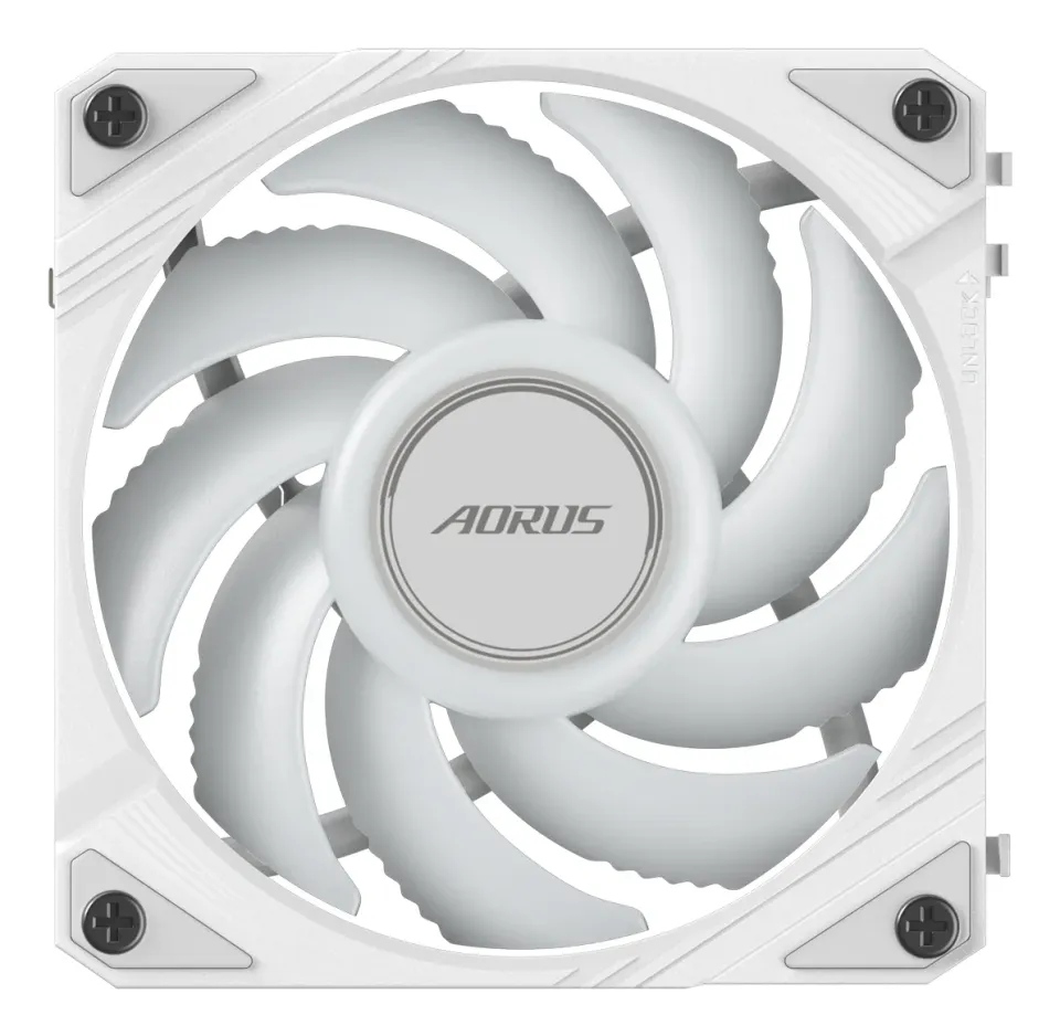 GIGABYTE ventilátor AORUS EZ CHAIN FAN ICE, 1x120mm, bílá
