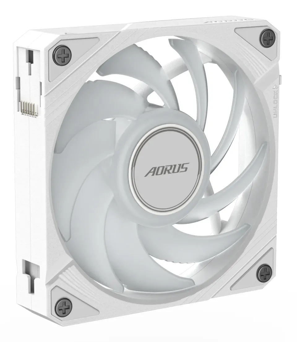 GIGABYTE ventilátor AORUS EZ CHAIN FAN ICE, 1x120mm, bílá