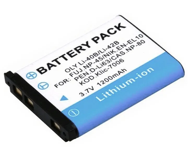 TRX baterie CASIO/ 1200 mAh/ Casio NP80, Exilim EX-Z35BK, Z35PE, Z35SR, Z550/ neoriginální