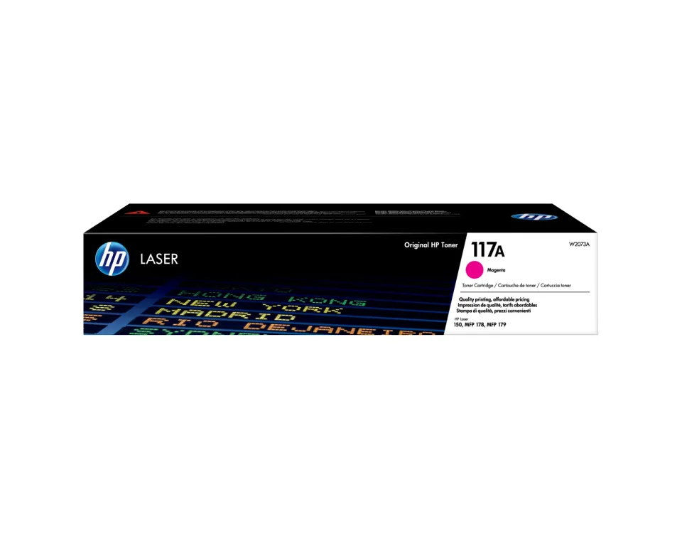 HP W2073A originální toner purpurový č.117A cca 700 str. (magenta, pro HP 150a, 150nw, MFP 178nw, 179fnw, Jetintelligence )