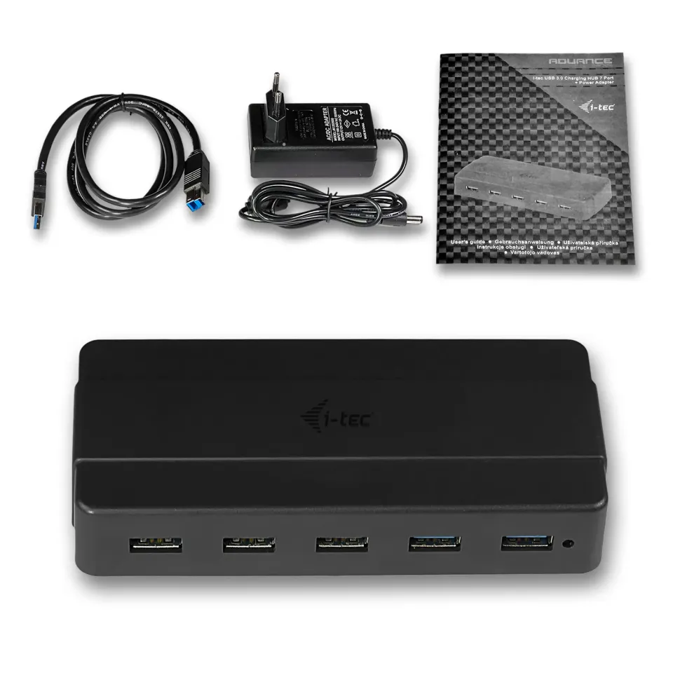 i-Tec USB3.0 HUB 7port, nabíjení