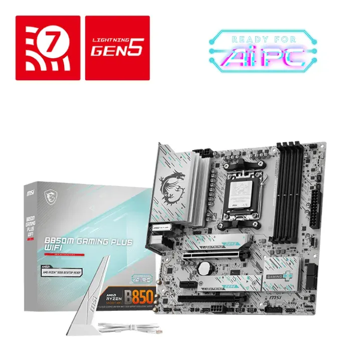 MSI B850M GAMING PLUS WIFI/AM5/4x DDR5, mATX