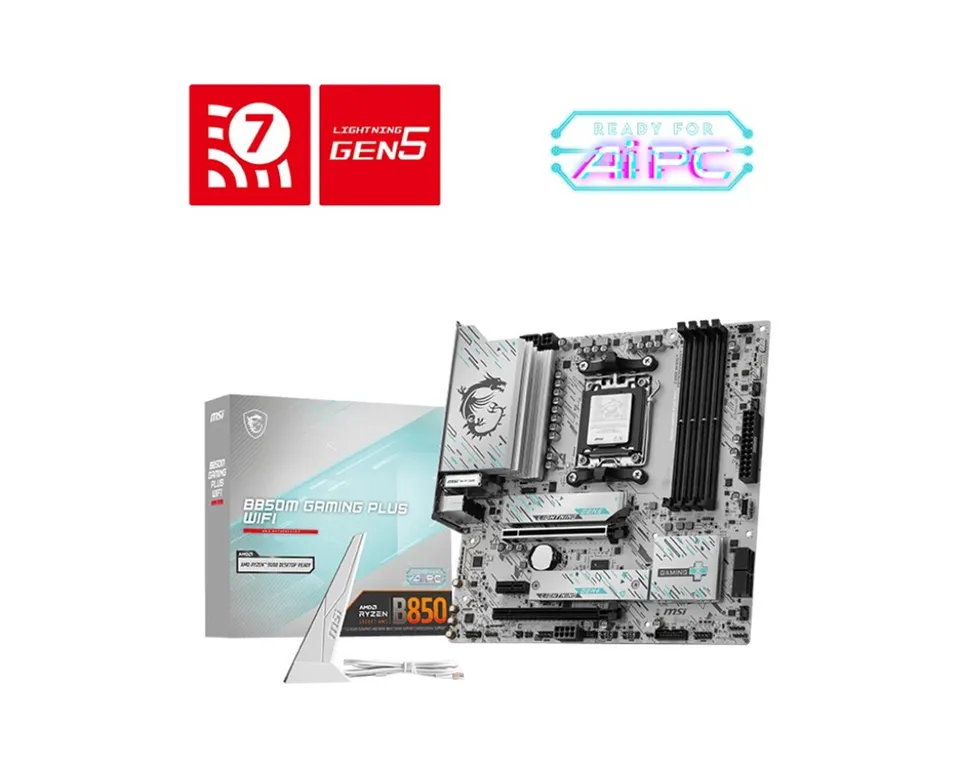 MSI B850M GAMING PLUS WIFI/AM5/4x DDR5, mATX