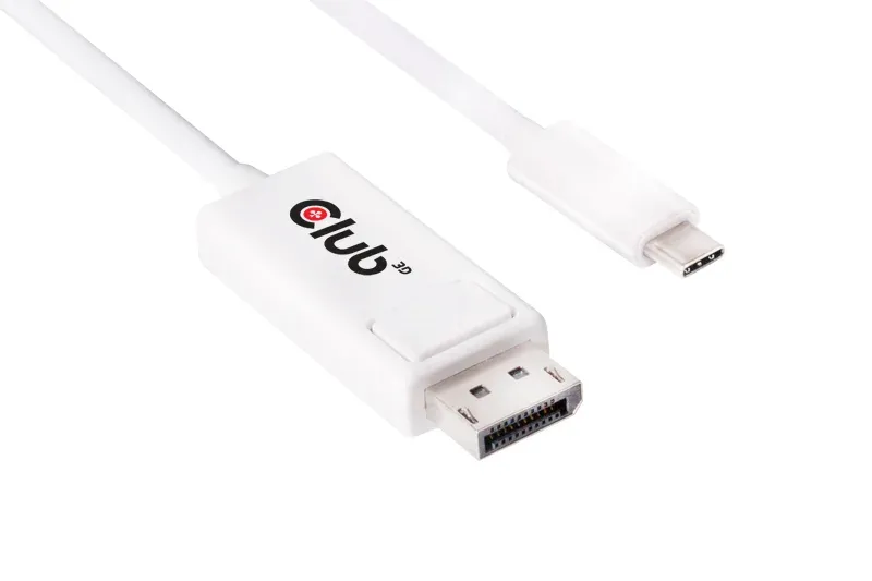 Club3D Adaptér USB 3.1 typ C na DisplayPort 1.2 4K60Hz UHD 1,2m (M/M)