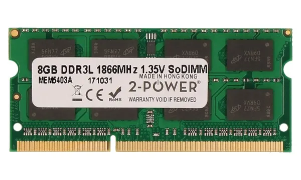 2-Power 8GB PC3L-14900S 1866MHz DDR3 CL13 1.35V SoDIMM 2Rx8 1.35V (DOŽIVOTNÍ ZÁR