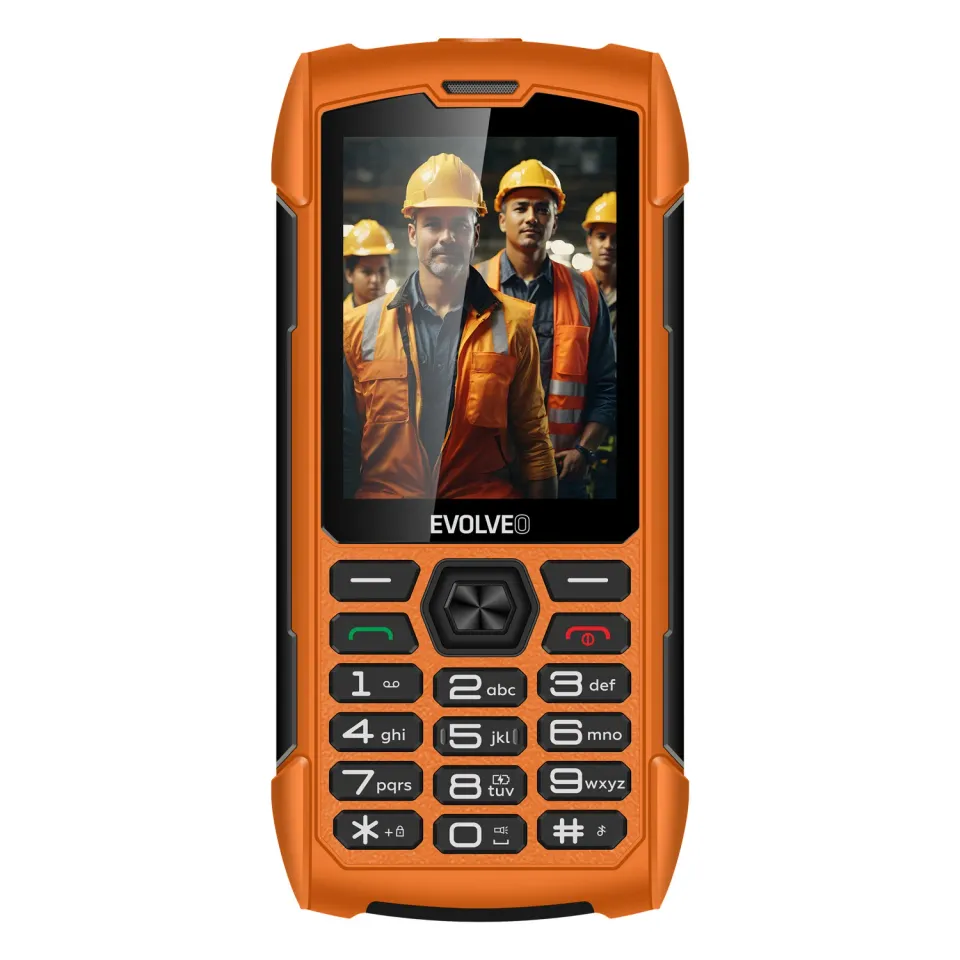 EVOLVEO StrongPhone H1, vodotěsný odolný Dual SIM telefon, oranžová