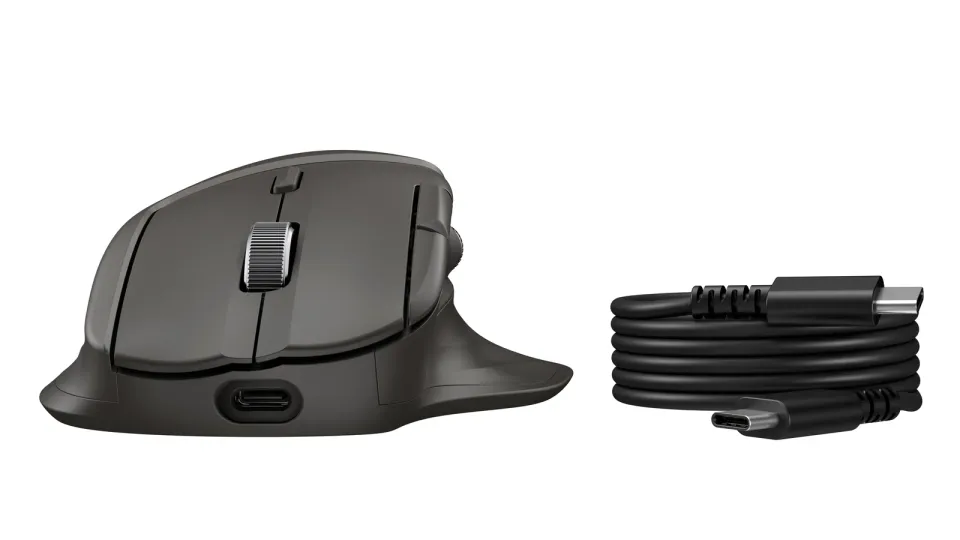 HP Bezdrátová myš HP 785M Ultra-Fast-Scroll, USB, Bluetooth, 6000 dpi, 2 kolečka, tichá tlačítka, ergonomická, černá, plné nabití za 3min.