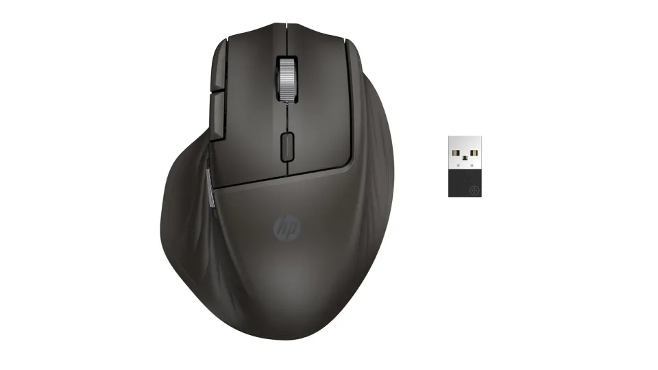 HP Bezdrátová myš HP 785M Ultra-Fast-Scroll, USB, Bluetooth, 6000 dpi, 2 kolečka, tichá tlačítka, ergonomická, černá, plné nabití za 3min.