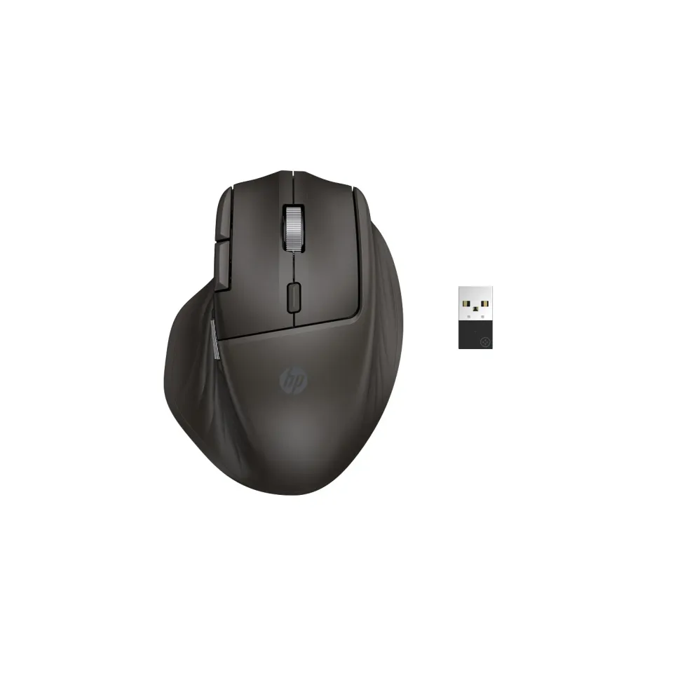 HP Bezdrátová myš HP 785M Ultra-Fast-Scroll, USB, Bluetooth, 6000 dpi, 2 kolečka, tichá tlačítka, ergonomická, černá, plné nabití za 3min.