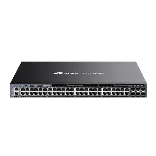 TP-LINK SG6654XHP Omada 48-Port-Gigabit-stapelbarer L3-verwalteter PoE+-Switch mit 6x 10G Slots