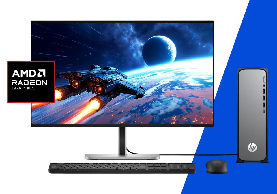 PC HP OmniDesk Slim S04-0001nc, Ryzen 7 7445HS 24GB DDR5, SSD 1TB, Windows 11 Home, GamePass 2M