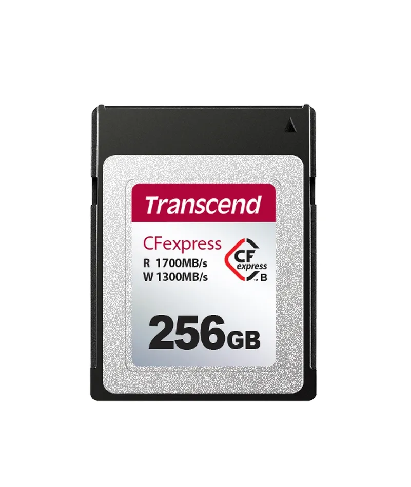 Transcend 256GB CFexpress 820 NVMe PCIe Gen3 x2 (Type B) paměťová karta, 1700MB/