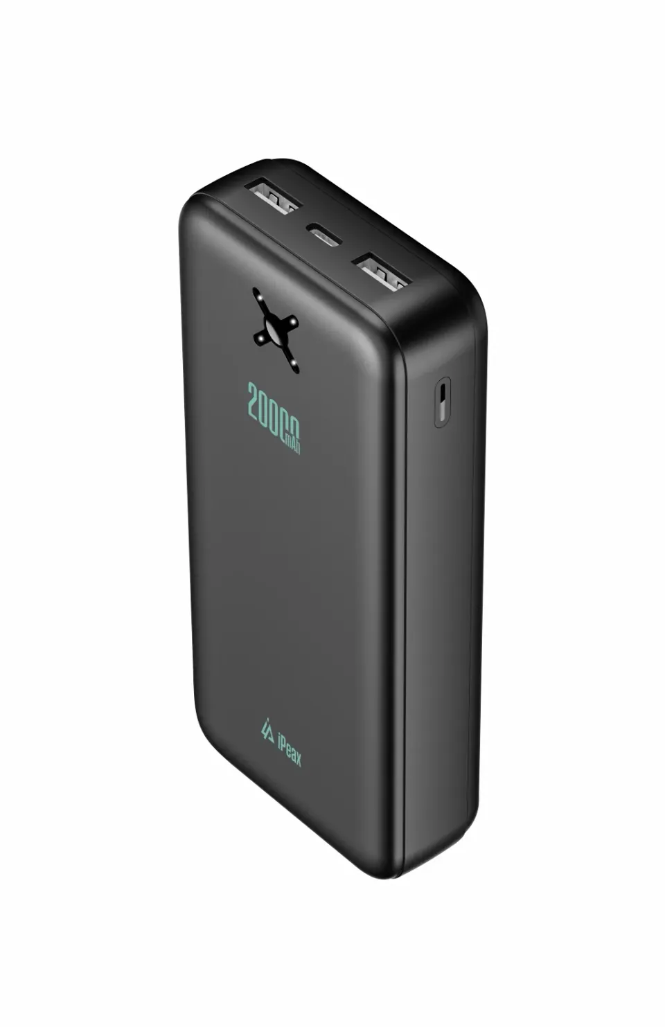 POWER BANKA 20000 mAh, 10,5W, 2x USB-A ČERNÁ