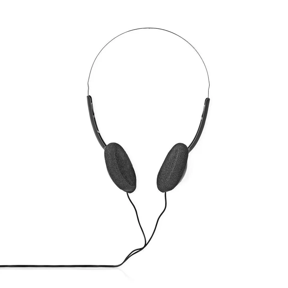 Nedis HPWD1101BK - Kabelová Sluchátka | Přes Uši | 3,5 mm | Délka kabelu: 1.20 m