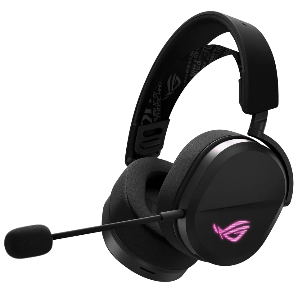 ASUS sluchátka ROG Pelta, Bezdrátové BT a RF 2.4GHz, ARGB, černá