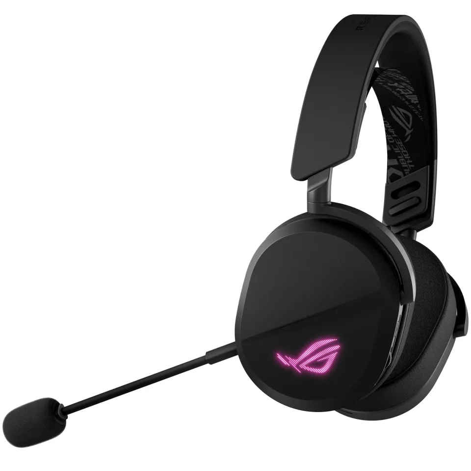 ASUS sluchátka ROG Pelta, Bezdrátové BT a RF 2.4GHz, ARGB, černá