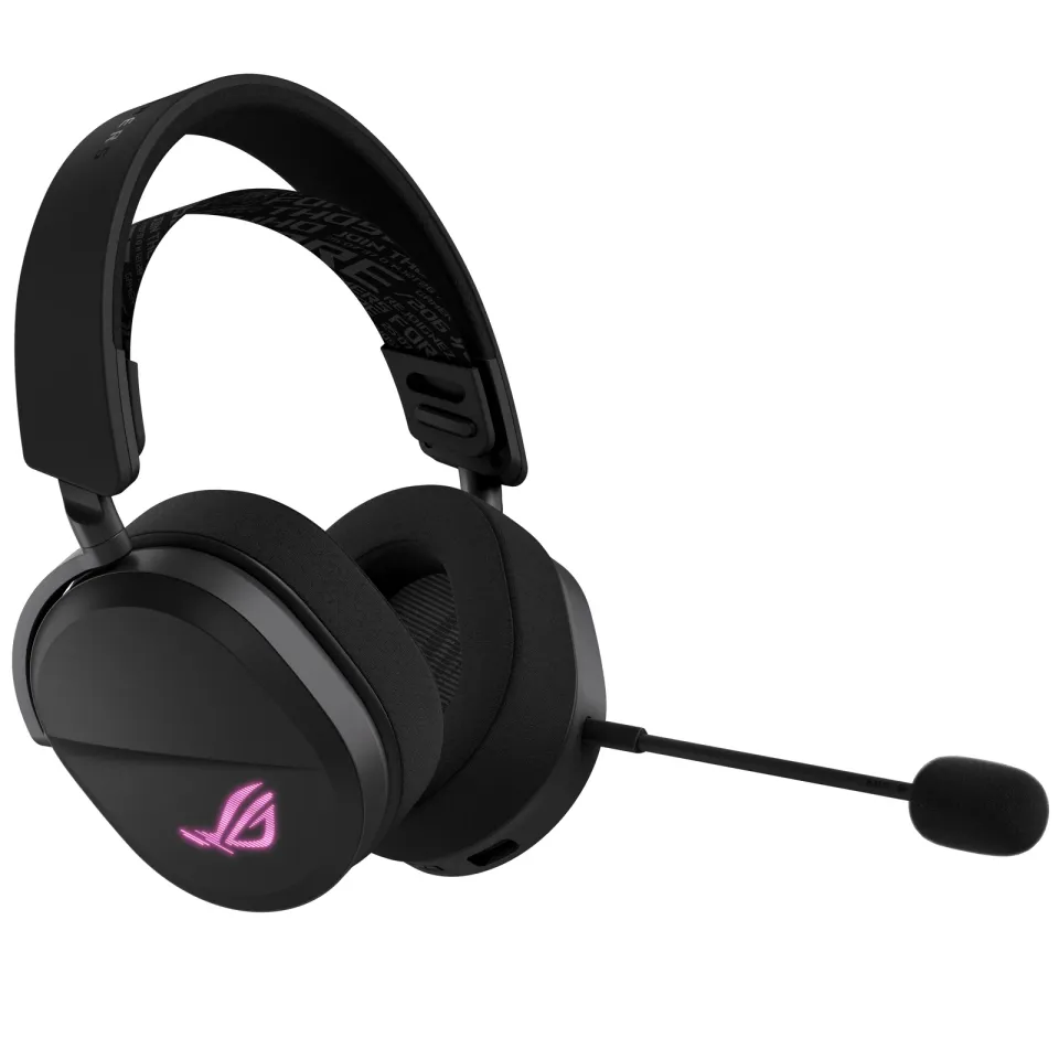 ASUS sluchátka ROG Pelta, Bezdrátové BT a RF 2.4GHz, ARGB, černá