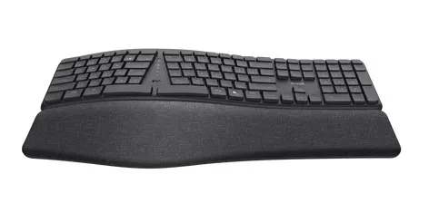 TRUST klávesnice Keyra, Ergonomická, Bezdrátová, US, černá