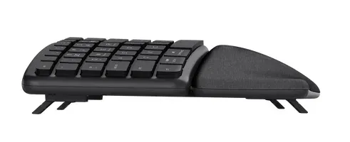 TRUST klávesnice Keyra, Ergonomická, Bezdrátová, US, černá