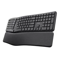 TRUST klávesnice Keyra, Ergonomická, Bezdrátová, US, černá