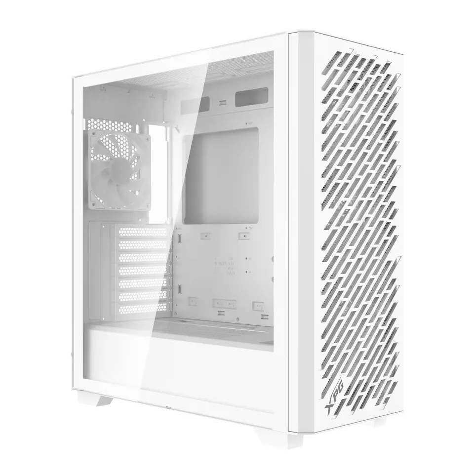 ADATA XPG case VALOR AIR PRO, ATX, Průhledná bočnice, 4x 120mm ARGB Fan, Bílá