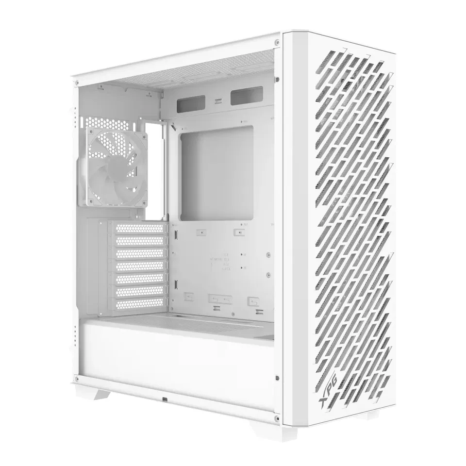 ADATA XPG case VALOR AIR PRO, ATX, Průhledná bočnice, 4x 120mm ARGB Fan, Bílá