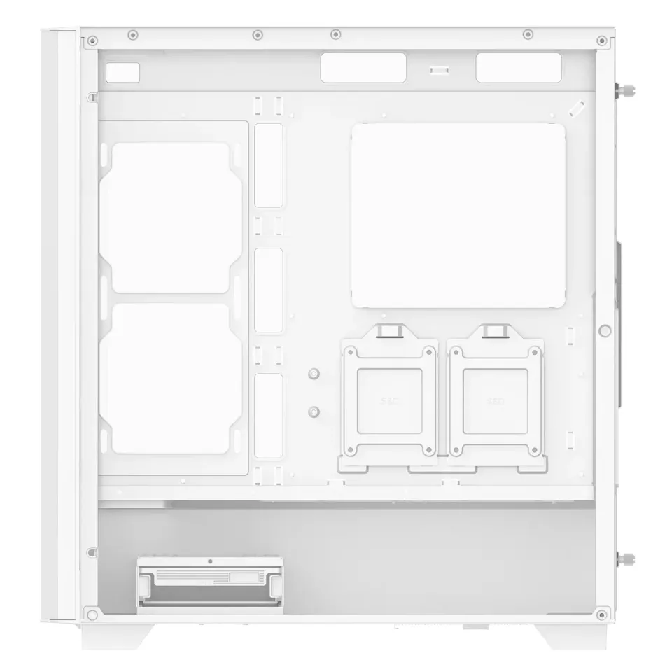 ADATA XPG case VALOR AIR PRO, ATX, Průhledná bočnice, 4x 120mm ARGB Fan, Bílá