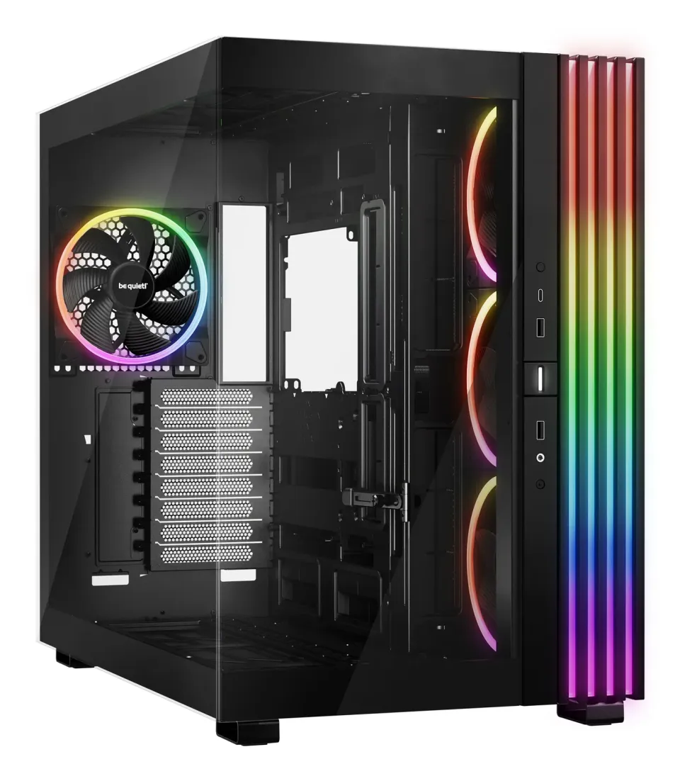Be quiet! skříň LIGHT BASE 900FX / ATX / ARGB pásek / 4x140mm ARGB fan / 2xUSB 3.0 / USB-C / panoramatická / černá