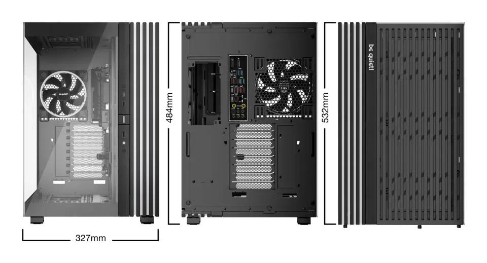 Be quiet! skříň LIGHT BASE 900FX / ATX / ARGB pásek / 4x140mm ARGB fan / 2xUSB 3.0 / USB-C / panoramatická / černá