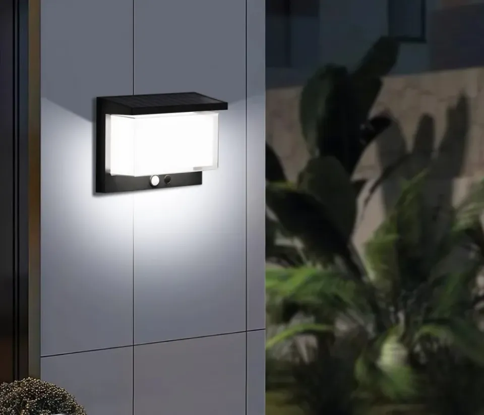 IMMAX SUN SEE venkovní solární nástěnné LED osvětlení IP44, 900lm, PIR senzor