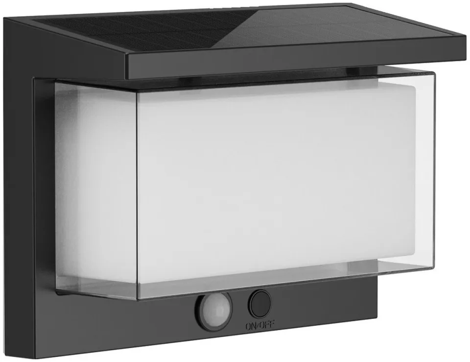 IMMAX SUN SEE venkovní solární nástěnné LED osvětlení IP44, 900lm, PIR senzor