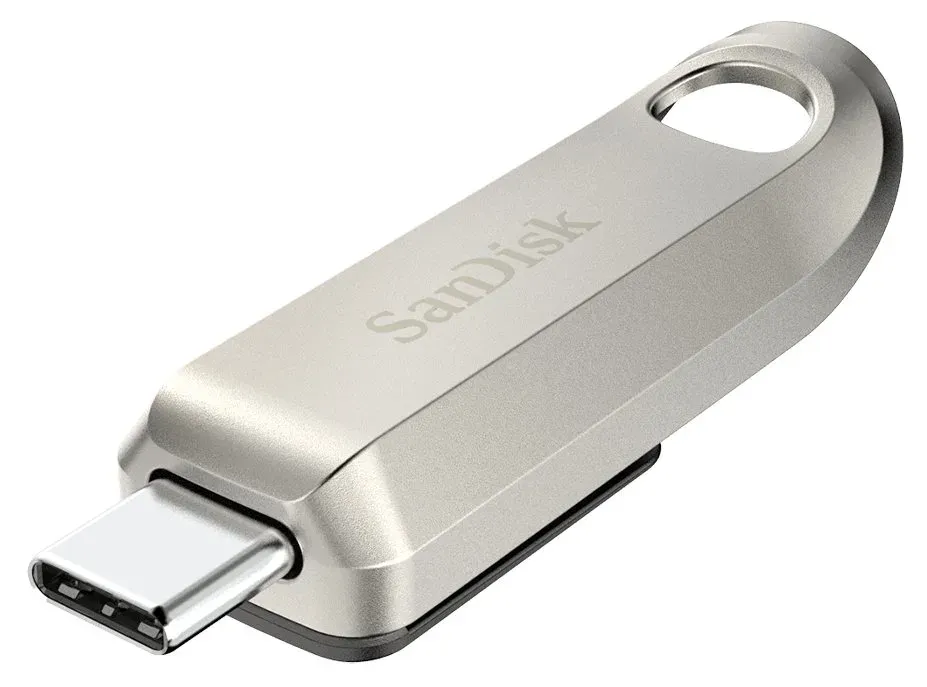SanDisk Flash Disk 64GB Ultra Luxe USB-C 3.2 stříbrná