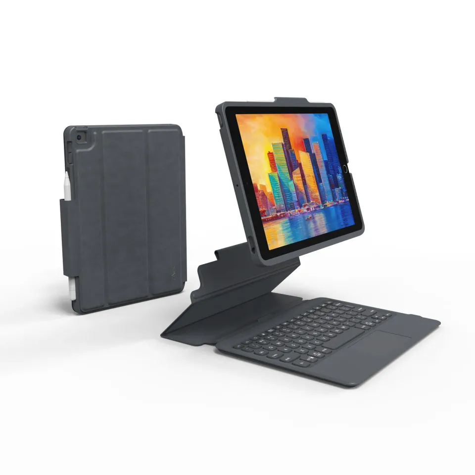 ZAGG Klávesnice Pro Keys+trackpad iPad 10.2 - černá/šedá - CZ