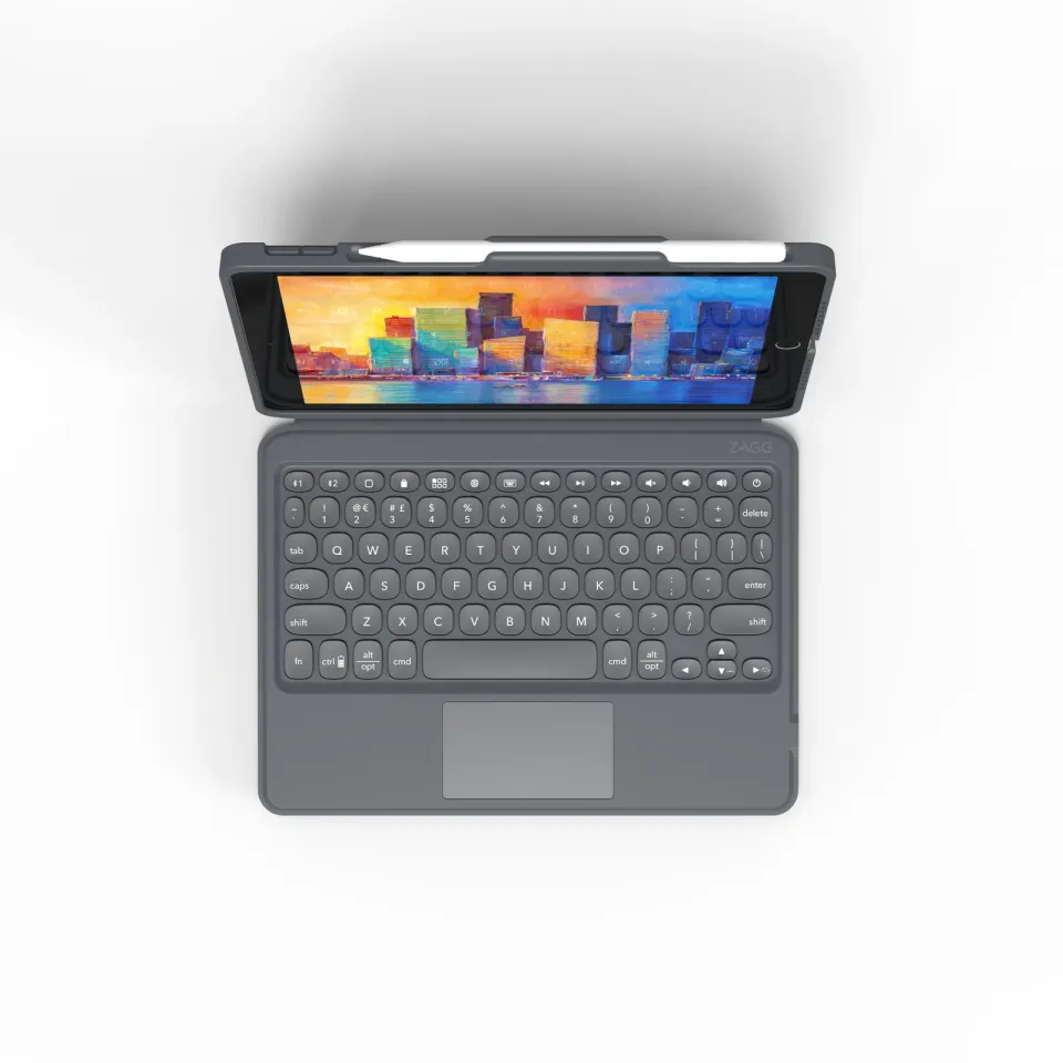 ZAGG Klávesnice Pro Keys+trackpad iPad 10.2 - černá/šedá - CZ