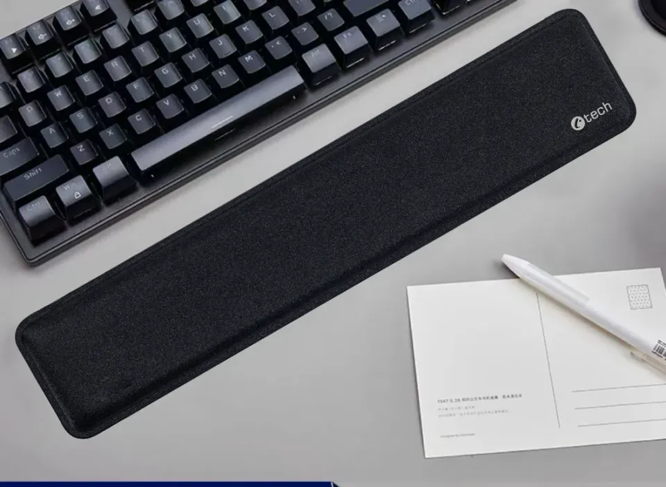 C-TECH KPG-01 Podpěra zápěstí ke klávesnici gelová, černá, 450x93x25mm