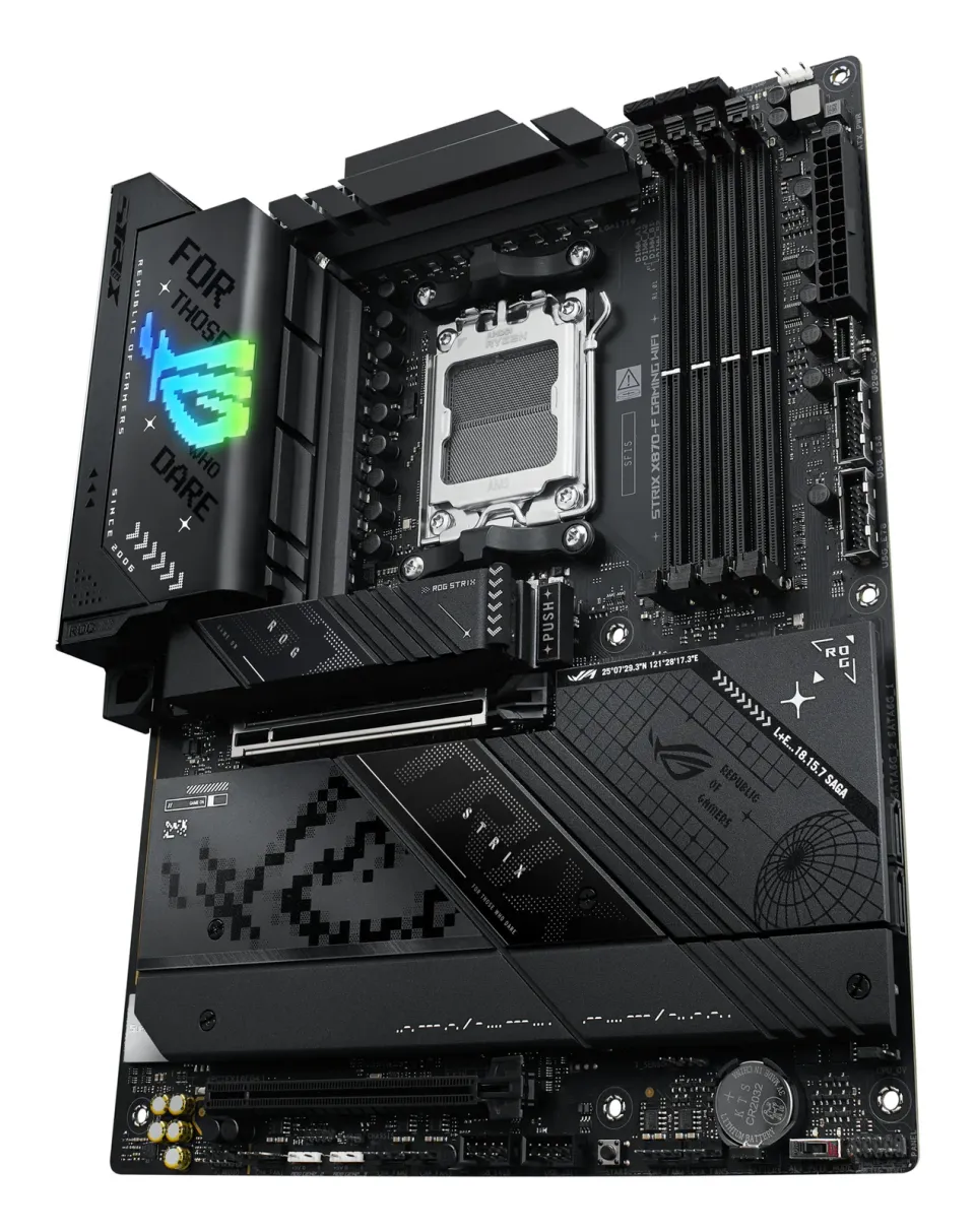 ASUS MB Sc AM5 ROG STRIX X870-F GAMING WIFI, AMD X870, 4xDDR5, 1xDP, 1xHDMI, 1xUSB4, WiFi