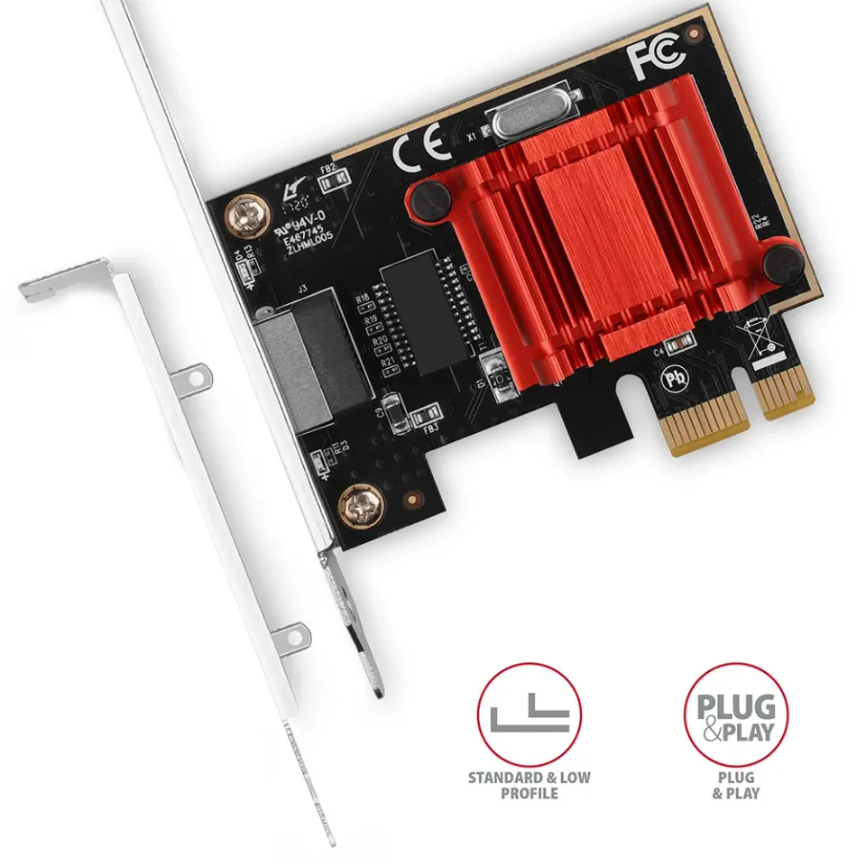 AXAGON PCEE-GIX, PCIe síťová karta - Gigabit Ethernet port (RJ-45), Intel I210AT