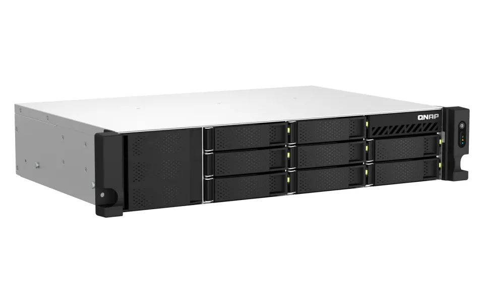 QNAP TS-873AeU-4G (Ryzen 2,2GHz, 4GB RAM, 8xSATA, 2x2,5GbE, 1xPCIe, 2xM.2 sloty, malá hloubka)