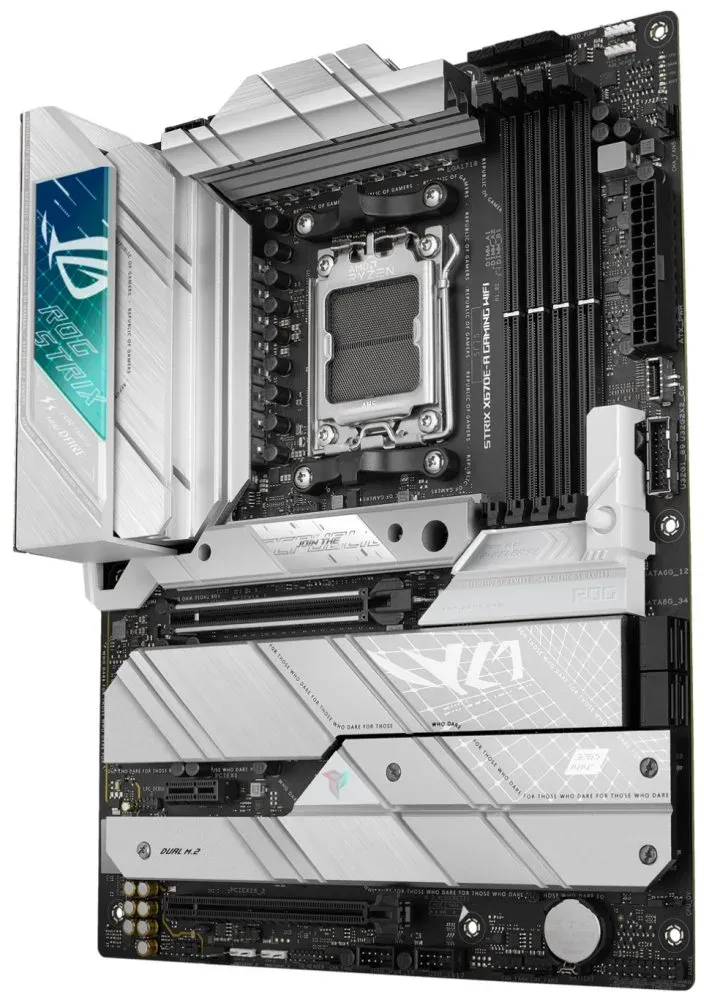 OPRAVENÉ - ASUS ROG STRIX X670E-A GAMING WIFI / AMD X670 / AM5 / 4x DDR5 / 4x M.2 / HDMI / DP / USB-C / WiFi / ATX