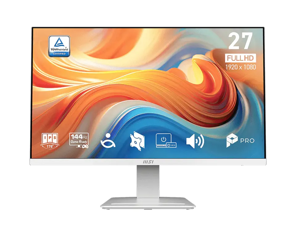 MSI monitor PRO MP273W E14A, 27" IPS/1920 x 1080(FHD)/144Hz/1ms/DP/HDMI/D-Sub/bí