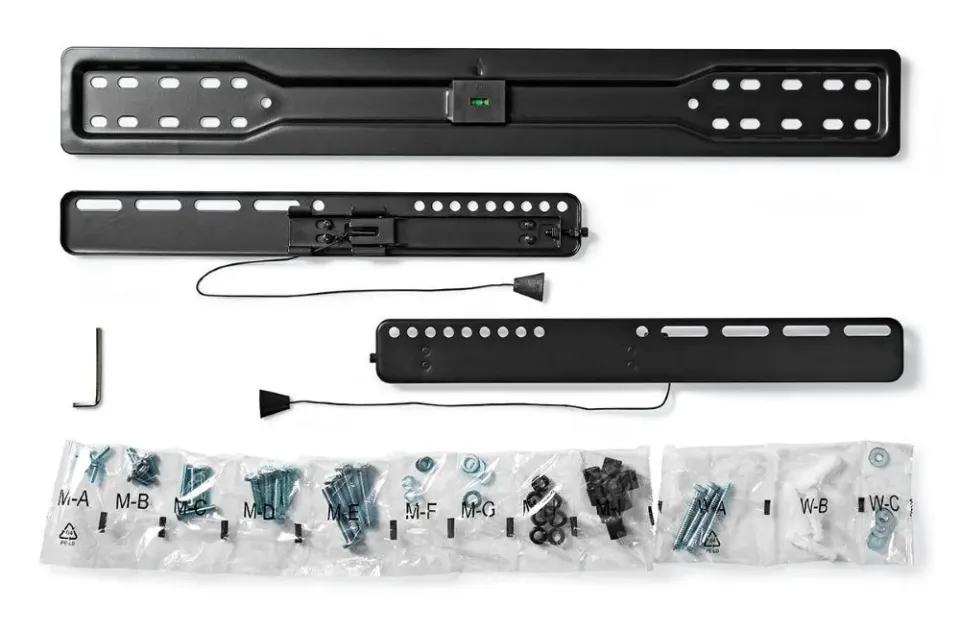 NEDIS nástěnný držák TV/ 37 - 70"/ nosnost 35 kg/ vzdálenost od stěny 18 mm/ fixní/ ocel/ černý