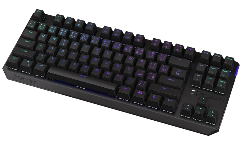 Endorfy herní klávesnice Thock TKL Wireless Black/USB/ Kaihl black/ černá / bezd