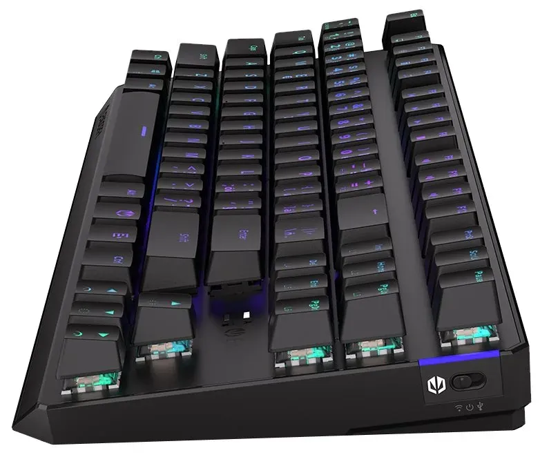 Endorfy herní klávesnice Thock TKL Wireless Black/USB/ Kaihl black/ černá / bezd