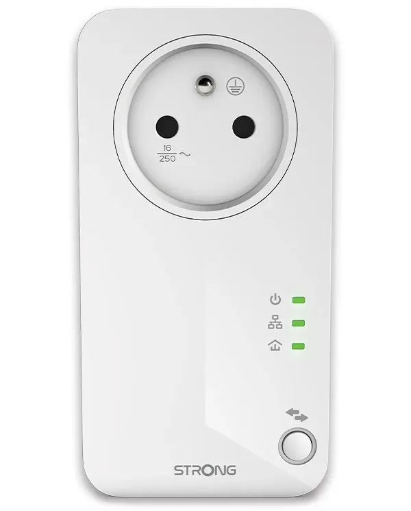 STRONG sada 2 adaptérů Powerline 600 DUO FR/ 600 Mbit/s/ 1x LAN/ bílý