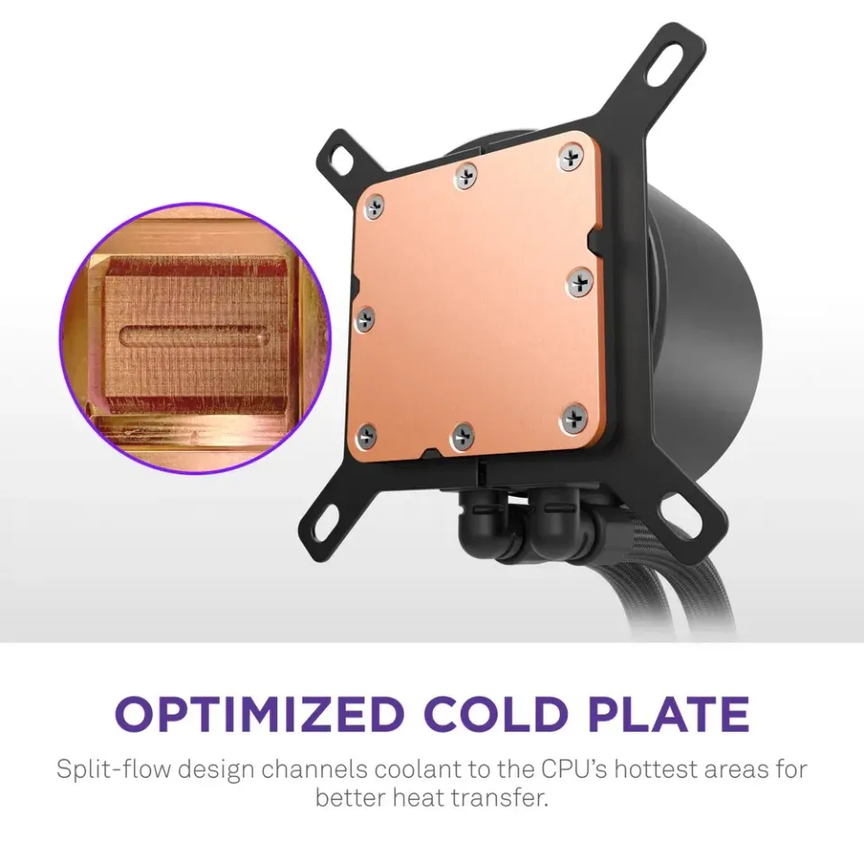 NZXT vodní chladič Kraken 240 / 2x120mm fan / 4-pin PWM / LCD disp. / 6 let (RL-KN240-B2)